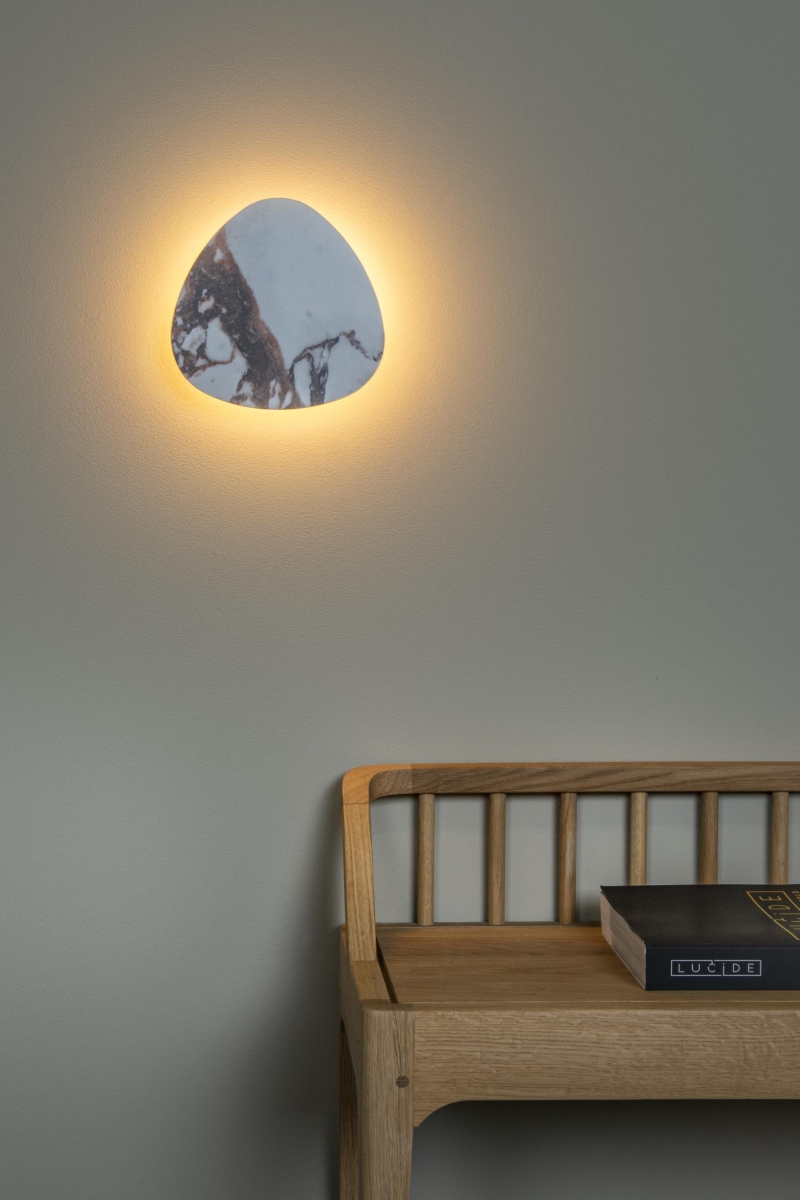 Lucide KAMIEN - Nástenné svietidlo - LED - 1x6W 2700K - Biele